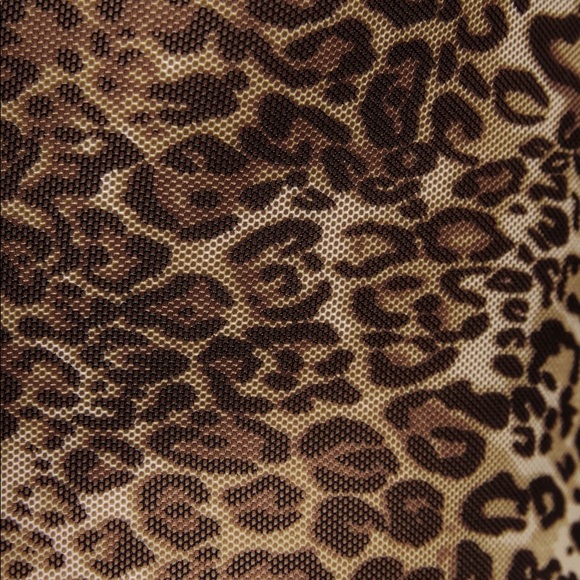 Laney leopard-print stretch-mesh turtleneck top - Picture 10 of 12